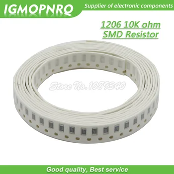 100ШТ 1206 SMD резистор 1% сопротивление 10 К Ом чип-резистор 0,25 Вт 1/4 Вт 103 IGMOPNRQ