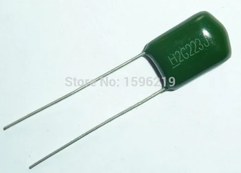 100шт Майларовый пленочный конденсатор 400V 2G223J 0,022мкФ 22nF 2G223 5% Полиэфирный пленочный конденсатор