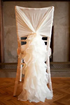 10шт Модный пояс для стула с 3D шифоновыми нежными свадебными украшениями Бамбуковые чехлы для стульев Аксессуары для вечеринок