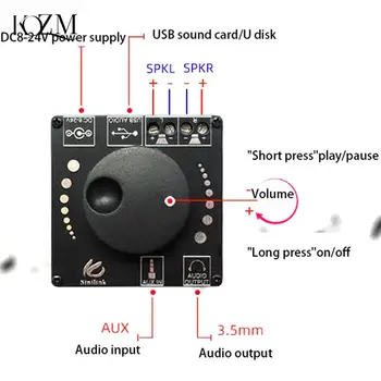 20 Вт + 20 Вт Bluetooth-Совместимый Цифровой Усилитель мощности звука XY-AP15H Класса 10 Вт ~ 200 Вт Hi-Fi Стерео USB/AUX Звуковая карта App AMP
