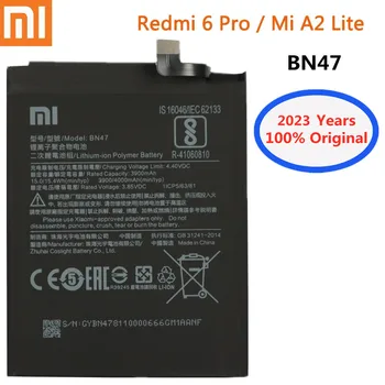 2023 Года Высококачественный Оригинальный Аккумулятор BN47 Для Xiaomi Redmi 6 Pro 6Pro Mi A2 Lite 4000 мАч, Аккумуляторы для телефонов + Номер отслеживания
