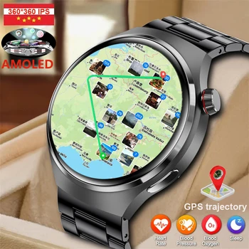 2023 Новые Мужские смарт-часы с NFC, GPS, Отслеживание движения, Умный контроль уровня сахара в крови, температуры, Деловые часы PK Huawei GT3 Compass