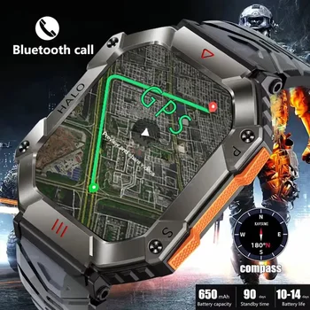 2023 Новые Умные часы с Bluetooth-вызовом, GPS-трекер, Военный браслет для фитнеса для Huawei IOS, Часы Ultimate Smart Watch Для мужчин