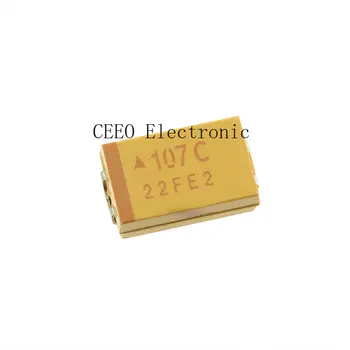 20ШТ D-тип чиповый Танталовый конденсатор 16V100UF 107C 7,3*4,3 Оригинал