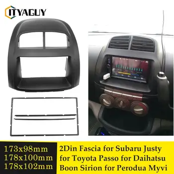 2Din Автомобильный Радиоприемник Facia Для Subaru Justy Для Toyota Passo Для Daihatsu Boon Sirion Для Perodua MyVi (I) Стерео Рамка CD-плеера Рамка