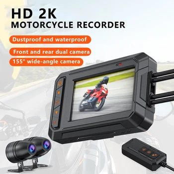 2K SONY IMX335 WiFi GPS Мотоциклетный Видеомагнитофон 3840*2160P HD Камера Ночного Видения Dashcam Мотоциклетные Рекордеры Мотоцикл DVR