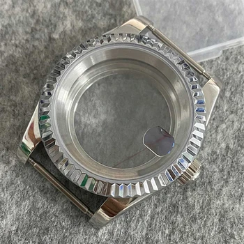39 мм Прозрачное дно Сапфировое стекло Корпус часов из нержавеющей стали для Японии Механизм NH35/NH36