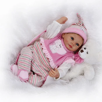 55 см детские силиконовые куклы для продажи мягкое тело новорожденные куклы bebe 22 
