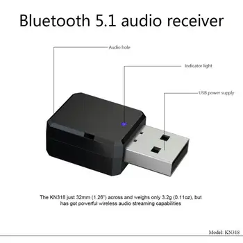 Bluetooth-совместимый приемник, эффективный автомобильный аудиоадаптер AUX Audio