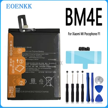 BM4E Аккумулятор Для Xiaomi MI Pocophone Poco F1 Оригинальные Аккумуляторы для телефонов Большой Емкости Bateria