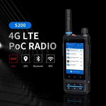 Camoro ZELLO POC Радио Android 7,0 GPS PTT Мобильная сетевая портативная рация SIM-карта Inrico S200 IP67 LTE/WCDMA/GSM Портативная рация