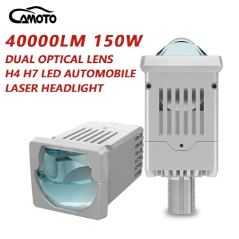 CAMOTO HD LED Двойная Оптическая Линза Неразрушающая Установка H4 H7 СВЕТОДИОДНЫЕ Автомобильные Лазерные Фары 9005 Модифицированные Общего Назначения