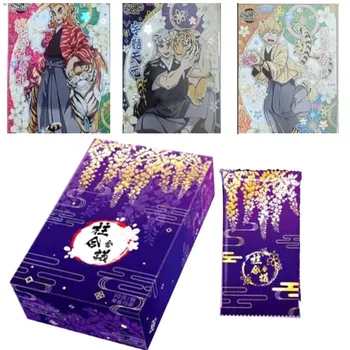 Demon Slayer Фиолетовый Премиум SSP SP Коллекционные карты Kimetsu No Yaiba Booster Box Хобби Tcg Игровая карта для детского подарка