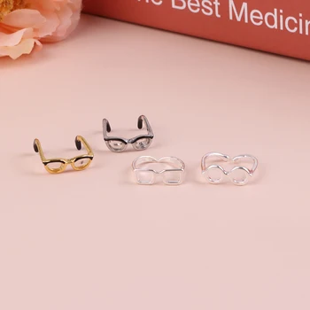 Glasses Ins Girl Open Ring Adjustable Ring Finger Buckle Tail Rings Opening poppenhuis accessoires миниатюра для кукол