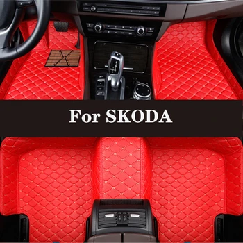 HLFNTF Full surround изготовленный на заказ автомобильный коврик для SKODA Kodiaq 5seat 2017-2019 автомобильные запчасти автомобильные аксессуары Автомобильный интерьер
