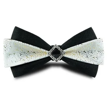 HOOYI 2019, МОДНЫЙ мужской галстук-бабочка с бриллиантами, галстуки-бабочк