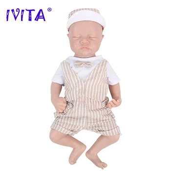 IVITA WB1548 16,92 дюйма 2189 г 100% Силиконовая Кукла Реборн Леви для Всего Тела, Реалистичные Мягкие Детские Куклы с Одеждой для Детских игрушек