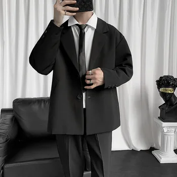 Lin2773-Однотонный костюм, модный тренд, высокий комплект из двух предметов