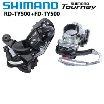 Shimano TOURNEY TY500 3x6s 3x7s Передний переключатель 31,8 мм Подходит для ДВОЙНОГО переключения передач с ИНДЕКСОМ SIS RD TY500 SGS MTB Горный Велосипед Велосипедная Деталь