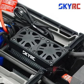 SKYRC 55 мм двойной Вентилятор 5 В Бесщеточный Двигатель Охлаждения Радиатора с Корпусом 1/5 RC мотор Trax X-Maxx