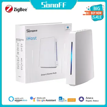 SONOFF IHost Smart Home Hub AIBridge 2 ГБ/4 ГБ Zigbee WiFi Шлюз Smart Scenes Частный Локальный Сервер Открытый API Система Умного Дома