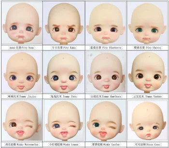 STODOLL 8 очков 12 очков Макияж головы куклы из ПВХ с белыми мышцами, улыбка на одной голове, яйцо, голова куклы с одной головой, голый ребенок