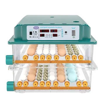 Автоматический Контроль температуры, Инкубатор для Куриных Перепелиных яиц, Мониторинг влажности, 120 Яиц, Инкубатор для фермерских Утиных яиц