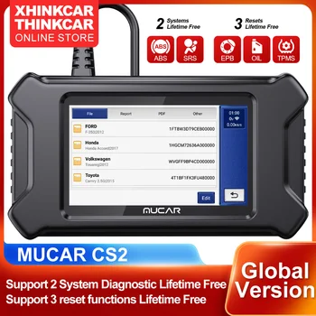 Автомобильный сканер MUCAR CS2 Obd2 Пожизненно Бесплатный Считыватель кодов диагностики системы ABS SRS Масло EPB TPMS Сброс Инструментов Диагностики автомобиля