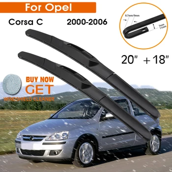 Автомобильный Стеклоочиститель Для Opel Corsa C 2000-2006 Лобовое Стекло Резиновая Силиконовая Заправка Щеток Стеклоочистителя Переднего Стекла 20 