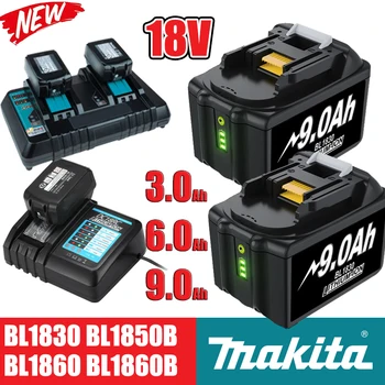 Аккумулятор 18V Makita BL1850B Литий-ионный Аккумулятор 18V 3/6 / 9Ah BL1840B BL1860 BL1890 BL1815 BL1830 BL1835 Аккумулятор Для Аккумуляторных дрелей LXT400