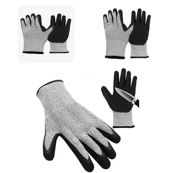Безопасные рабочие перчатки, усиленные кончиком пальца, Средства защиты рук от порезов, противорежущие перчатки, 1 пара
