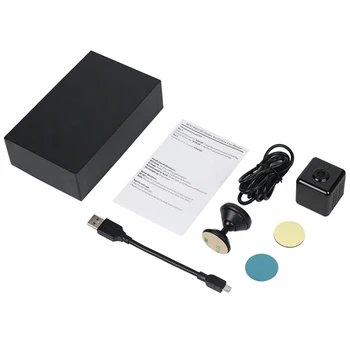 Беспроводная мини-камера Q18S Cam 2K HD с автоматической индукцией Из черного пластика для подключения к телефону