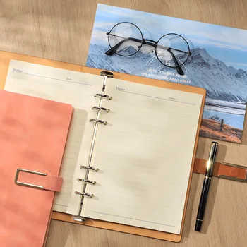Блокнот с отрывными листьями формата А5, деловой блокнот для офисных встреч, дневник, креативный блокнот с пряжкой