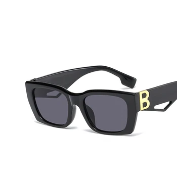 Брендовые дизайнерские Женские Солнцезащитные очки Квадратной формы с буквой B, красные, черные Солнцезащитные очки, Мужские солнцезащитные очки для кемпинга, аксессуары