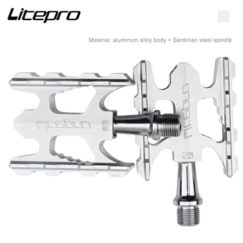 Велосипед Litepro Из сверхлегкого алюминиевого сплава с подшипниковой педалью K3 Для складного горного велосипеда