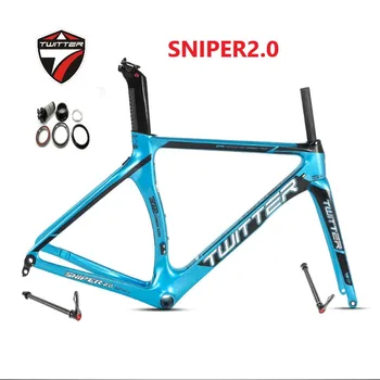 Велосипедная рама TWITTER SNIPER 2.0 12 × 142/148 aero сквозная версия из углеродного волокна для шоссейных велосипедов frameset700c гравийная рама карбоновая рама