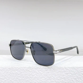Высокое качество личности металлические квадратные солнцезащитные очки Мода деловой стиль оттенок uv400 очки Открытый роскошный бренд солнцезащитных очков