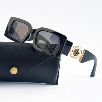 Горячие Солнцезащитные очки в квадратной оправе Женские 2022, Роскошные Брендовые Дизайнерские Солнцезащитные очки с градиентом в стиле ретро, Мужские Черные очки, оттенки для женщин