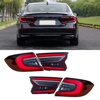 Для Honda Accord 10th 2022 светодиодные задние фонари в сборе стоп-сигнал Поворотник автомобильные аксессуары для ламп
