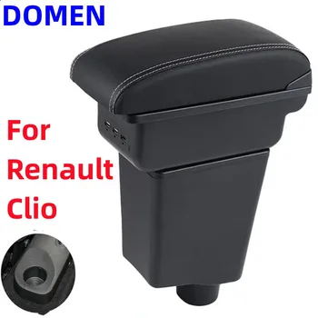 Для Renault Clio 3 Captur Коробка Для Подлокотника Аксессуары для украшения автомобиля Содержимое Центрального магазина Коробка с интерфейсом USB Большое пространство
