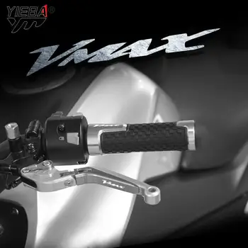 Для Мотоцикла Yamaha V MAX Алюминиевые Тормозные Рычаги Сцепления и ручки на Руль VMAX 1200 2009 2010 2011 2012 2013 2014 2015 2016