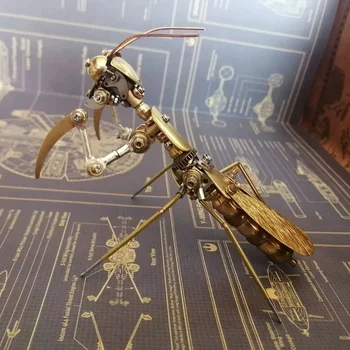 Китайская модель богомола механические насекомые металлические творческие коллекционные поделки ручной работы