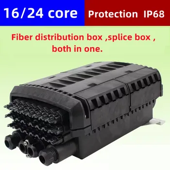 Коробка для соединения оптического кабеля 16/24/32-жильная коробка для соединения оптического волокна Распределительная коробка FTTH