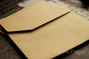 Крафт-конверт, континентальный Ретро-конверт, бумажные конверты, 10 шт., бесплатная доставка