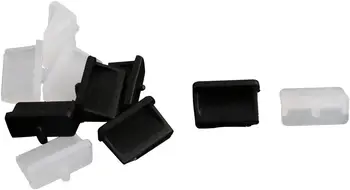 Крышка USB-порта из полиэтилена PE, защита от пыли, Черный, Белый, 10 шт