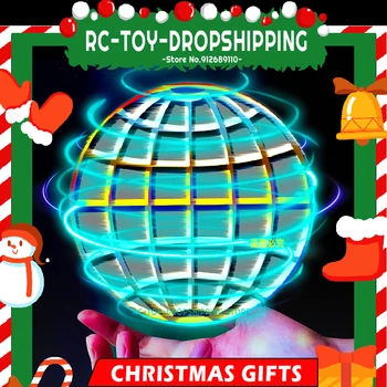 Летающий Спиннер-мяч Fly Boomerang Flyorb Magic Со светодиодной подсветкой, Шар для наведения Дрона, игрушки для снятия стресса, детские рождественские подарки