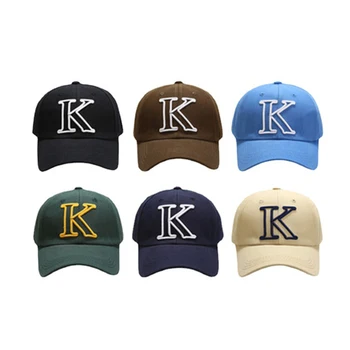 Летняя Шляпа для женщин, Хлопковая бейсболка с вышивкой буквой K, Солнцезащитная шляпа с козырьком и изогнутыми полями, Пляжная шляпа Унисекс, Складная Защита от Солнца