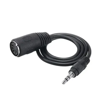 Мини 3,5 мм Разъем TRS от штекера до 5-контактного адаптера MIDI DIN-Разъем для наушников Высокого качества, стерео разъем для наушников, кабель-конвертер
