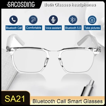 Модные умные очки, Беспроводные Bluetooth 5.0, Музыкальные очки, Умные Антисиний свет, HD Наушники, Вызов, Поляризованные солнцезащитные очки 2023, Новинка