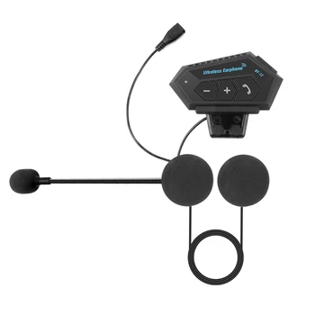 Мотоциклетный шлем громкой связи Гарнитуры T2 Bluetooth 5,0 Наушники Длительного режима ожидания Беспроводной стерео MP3 Динамик Аудиоприемник